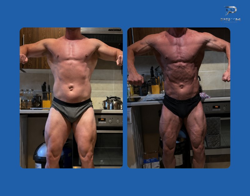 PRYM Performance client before and after transformation, from strong to stage-lean definition